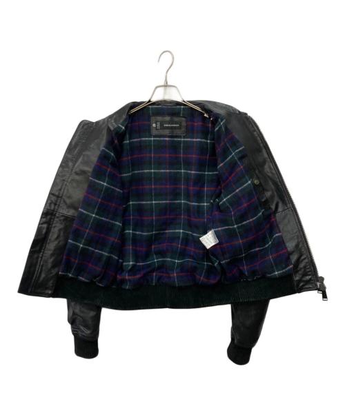 DSQUARED2（ディースクエアード）DSQUARED2 (ディースクエアード) 切替レザージャケット ブラック サイズ:不明の古着・服飾アイテム