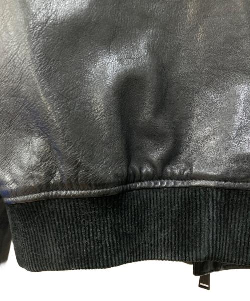 DSQUARED2（ディースクエアード）DSQUARED2 (ディースクエアード) 切替レザージャケット ブラック サイズ:不明の古着・服飾アイテム