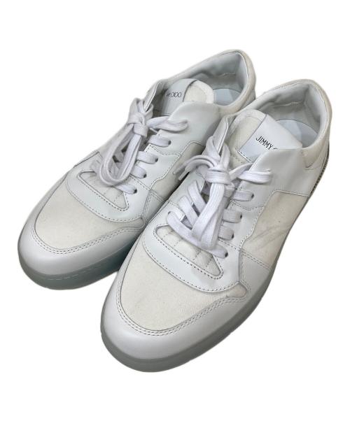 JIMMY CHOO（ジミーチュウ）JIMMY CHOO (ジミーチュウ) FLORENT-M スニーカー ホワイト サイズ:43の古着・服飾アイテム