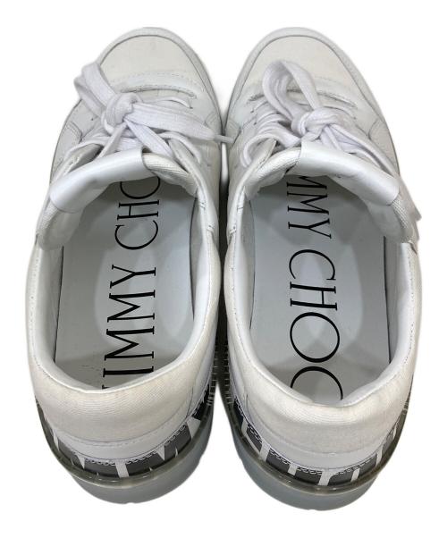 JIMMY CHOO（ジミーチュウ）JIMMY CHOO (ジミーチュウ) FLORENT-M スニーカー ホワイト サイズ:43の古着・服飾アイテム