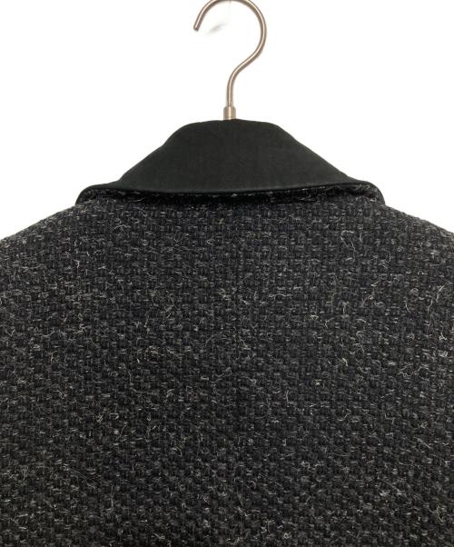 OURET（オーレット）OURET (オーレット) レザー切替ツイードコート ブラック サイズ:不明の古着・服飾アイテム