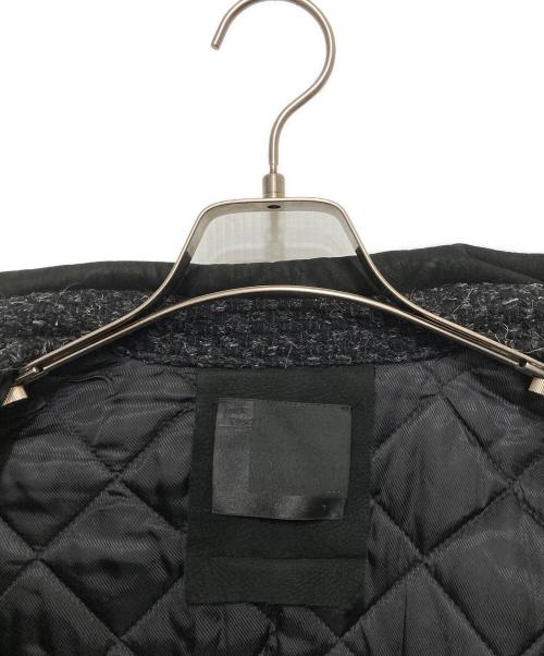 OURET（オーレット）OURET (オーレット) レザー切替ツイードコート ブラック サイズ:不明の古着・服飾アイテム