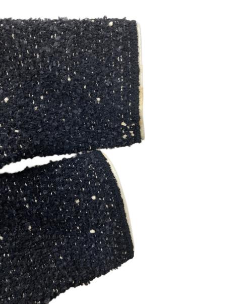 FOXEY BOUTIQUE（フォクシー ブティック）FOXEY BOUTIQUE (フォクシー ブティック) ジップアップツイードコート ブラック サイズ:38の古着・服飾アイテム