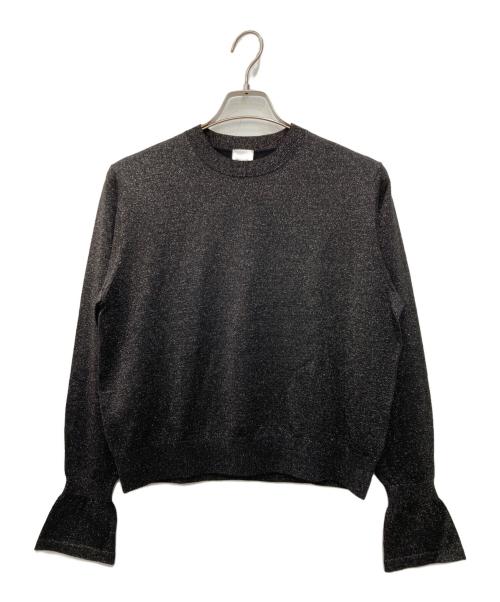 PAUL SMITH（ポールスミス）Paul Smith (ポールスミス) フレアスリーブラメ ニット ブラック サイズ:Ｌの古着・服飾アイテム