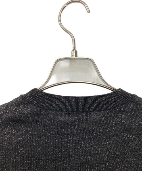 PAUL SMITH（ポールスミス）Paul Smith (ポールスミス) フレアスリーブラメ ニット ブラック サイズ:Ｌの古着・服飾アイテム