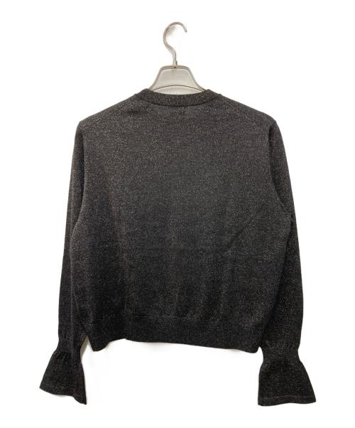 PAUL SMITH（ポールスミス）Paul Smith (ポールスミス) フレアスリーブラメ ニット ブラック サイズ:Ｌの古着・服飾アイテム