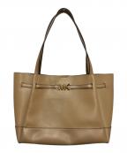 MICHAEL KORSマイケル・コース）の古着「REED ベルテッド トート ラージ」｜ベージュ