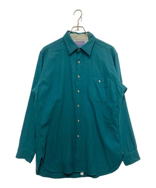 PENDLETON（ペンドルトン）PENDLETON (ペンドルトン) 70’sウールシャツ グリーン サイズ:Lの古着・服飾アイテム