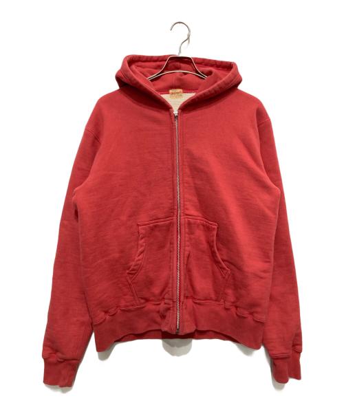 whitesville（ホワイツビル）WHITESVILLE (ホワイツビル) SWEAT ZIP PARKA WAFFLE LINING レッド サイズ:Lの古着・服飾アイテム