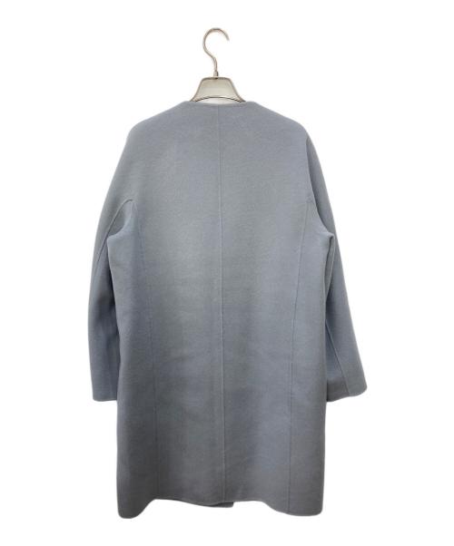 theory luxe（セオリーリュクス）theory luxe (セオリーリュクス) MOTION MARIO カシミヤ混リバーコート ブルー サイズ:38の古着・服飾アイテム