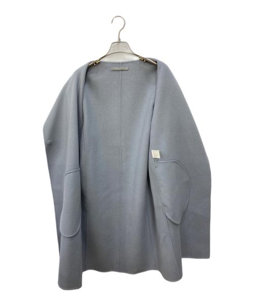 theory luxe（セオリーリュクス）theory luxe (セオリーリュクス) MOTION MARIO カシミヤ混リバーコート ブルー サイズ:38の古着・服飾アイテム