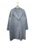 theory luxe（セオリーリュクス）の古着「MOTION MARIO カシミヤ混リバーコート」｜ブルー