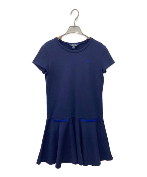 POLO RALPH LAUREN（ポロ・ラルフローレン）POLO RALPH LAUREN (ポロ・ラルフローレン) ショート丈ワンピース ネイビー サイズ:XL（16） 未使用品の古着・服飾アイテム
