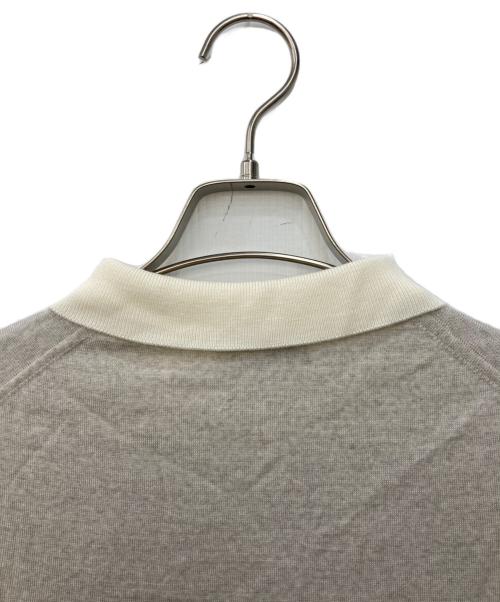 JOHN SMEDLEY（ジョンスメドレー）JOHN SMEDLEY (ジョンスメドレー) メリノウールクレリックニットポロシャツ グレー サイズ:Sの古着・服飾アイテム
