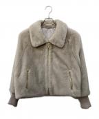 ANAYIアナイ）の古着「フェイクミンクファーブルゾン」｜ベージュ