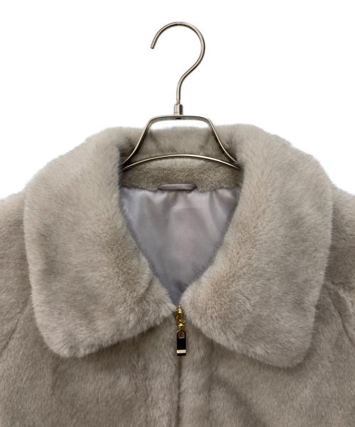 ANAYI（アナイ）ANAYI (アナイ) フェイクミンクファーブルゾン ベージュ サイズ:38の古着・服飾アイテム