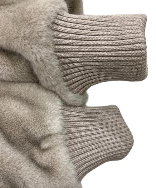 ANAYI（アナイ）ANAYI (アナイ) フェイクミンクファーブルゾン ベージュ サイズ:38の古着・服飾アイテム