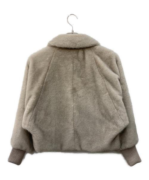 ANAYI（アナイ）ANAYI (アナイ) フェイクミンクファーブルゾン ベージュ サイズ:38の古着・服飾アイテム