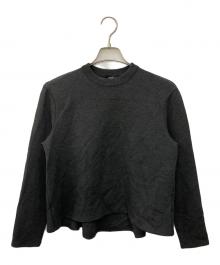 theory（セオリー）の古着「Double Knit LT N A Line Pullover カットソー」｜グレー