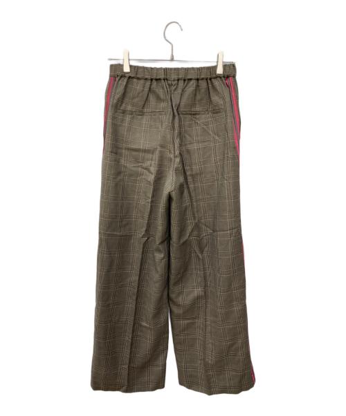 FRAMeWORK（フレームワーク）FRAMeWORK (フレームワーク) ウールMIXラインパンツ ブラウン サイズ:38の古着・服飾アイテム