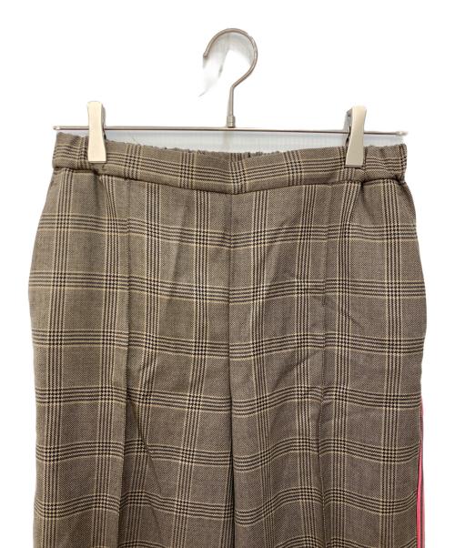 FRAMeWORK（フレームワーク）FRAMeWORK (フレームワーク) ウールMIXラインパンツ ブラウン サイズ:38の古着・服飾アイテム