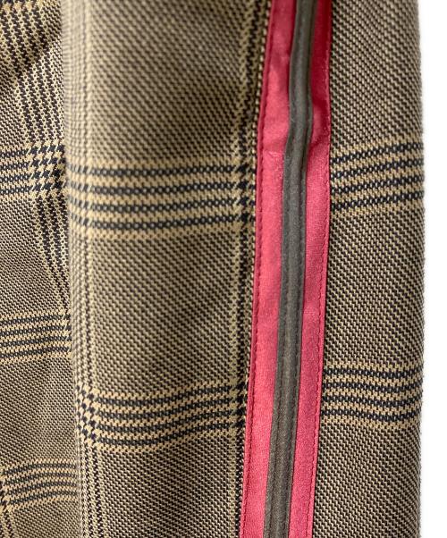 FRAMeWORK（フレームワーク）FRAMeWORK (フレームワーク) ウールMIXラインパンツ ブラウン サイズ:38の古着・服飾アイテム