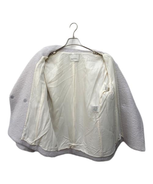 ANAYI（アナイ）ANAYI (アナイ) スーリーアルパカショールコート ホワイト サイズ:38の古着・服飾アイテム