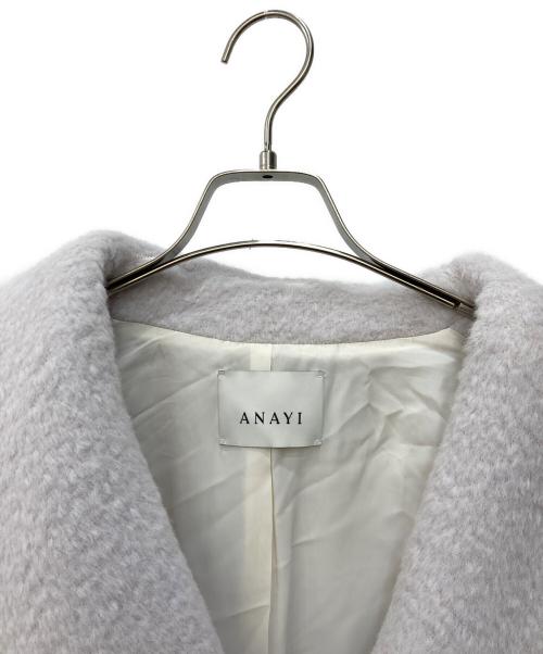 ANAYI（アナイ）ANAYI (アナイ) スーリーアルパカショールコート ホワイト サイズ:38の古着・服飾アイテム