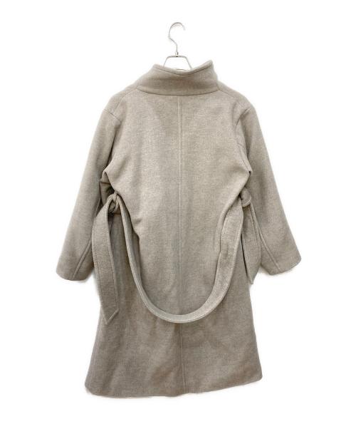 PLST（プラステ）PLST (プラステ) ウールブレンドカルゼファネルネックコート ベージュ サイズ:Mの古着・服飾アイテム