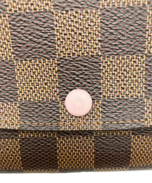 LOUIS VUITTON（ルイ ヴィトン）LOUIS VUITTON (ルイ ヴィトン) ダミエ ポルトフォイユ エミリー ローズ・バレリーヌの古着・服飾アイテム