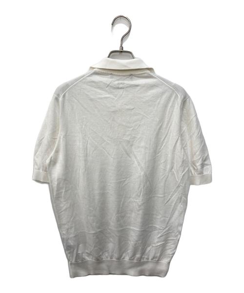 LARDINI（ラルディーニ）LARDINI (ラルディーニ) ポロシャツ ホワイト サイズ:SIZE 48の古着・服飾アイテム