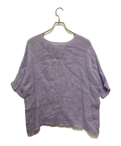 BEARDSLEY（ビアズリー）BEARDSLEY (ビアズリー) カヤ前後ブラウス パープル サイズ:Fの古着・服飾アイテム