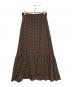 UNITED ARROWS TOKYO (ユナイテッドアローズトウキョウ) UWFM ドットティアード マキシスカート ブラウン サイズ:40：4000円