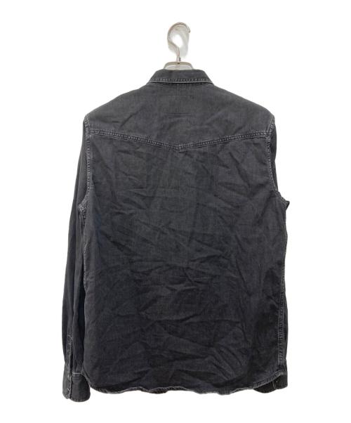 DIESEL（ディーゼル）DIESEL (ディーゼル) D-EAST-Pデニムシャツ ブラック サイズ:Ｌの古着・服飾アイテム