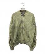 DIESELディーゼル）の古着「S-GINNET  MA-1 JACKET」｜グリーン