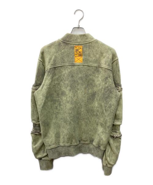 DIESEL（ディーゼル）DIESEL (ディーゼル) S-GINNET  MA-1 JACKET グリーン サイズ:Mの古着・服飾アイテム