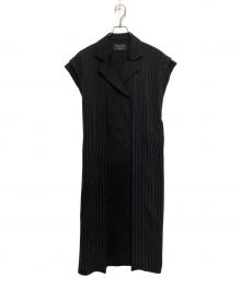 UNITED TOKYO（ユナイテッドトーキョー）の古着「ダブルレイヤーシャツワンピース」｜ブラック