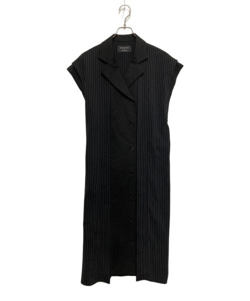 UNITED TOKYO（ユナイテッドトーキョー）UNITED TOKYO (ユナイテッドトーキョー) ダブルレイヤーシャツワンピース ブラックの古着・服飾アイテム