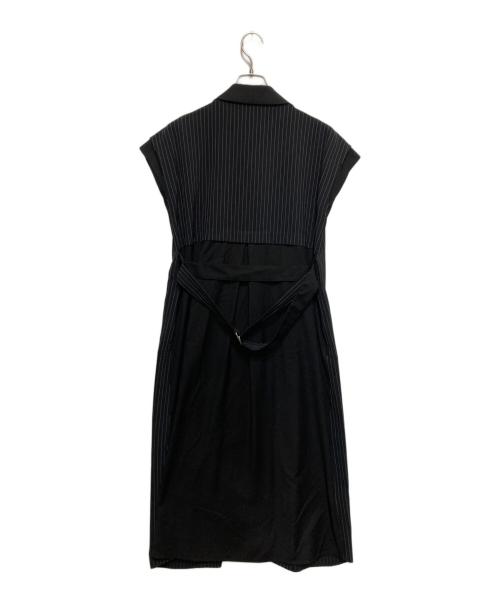 UNITED TOKYO（ユナイテッドトーキョー）UNITED TOKYO (ユナイテッドトーキョー) ダブルレイヤーシャツワンピース ブラックの古着・服飾アイテム