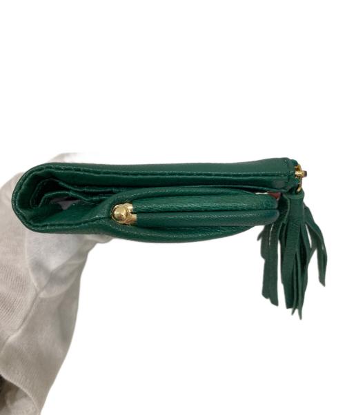 Perche（ペルケ）Perche (ペルケ) フリンジがま口財布の古着・服飾アイテム