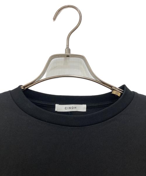 CINOH（チノ）CINOH (チノ) REFINAパワーショルダードレス ブラック サイズ:36の古着・服飾アイテム