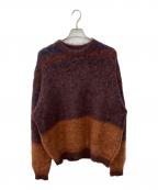 YOKEヨーク）の古着「ROTHKO BORDER CREW NECK」｜ブラウン