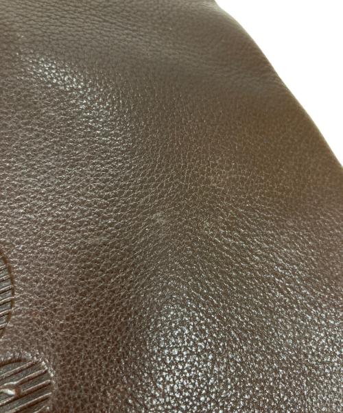 LOEWE（ロエベ）LOEWE (ロエベ) アナグラムレザーショルダーバッグ ブラウンの古着・服飾アイテム