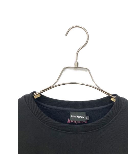 Desigual（デシグアル）Desigual (デシグアル) 刺繍パフスウェット ブラック サイズ:Ｓの古着・服飾アイテム