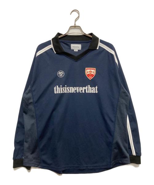 thisisneverthat（ディスイズネバーザット）thisisneverthat (ディスイズネバーザット) Soccer Jersey ネイビー サイズ:XLの古着・服飾アイテム