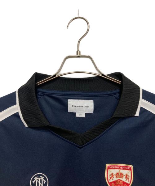 thisisneverthat（ディスイズネバーザット）thisisneverthat (ディスイズネバーザット) Soccer Jersey ネイビー サイズ:XLの古着・服飾アイテム