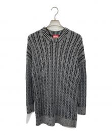 DIESEL（ディーゼル）の古着「M-PANTESSE ケーブルニットセーター」｜グレー