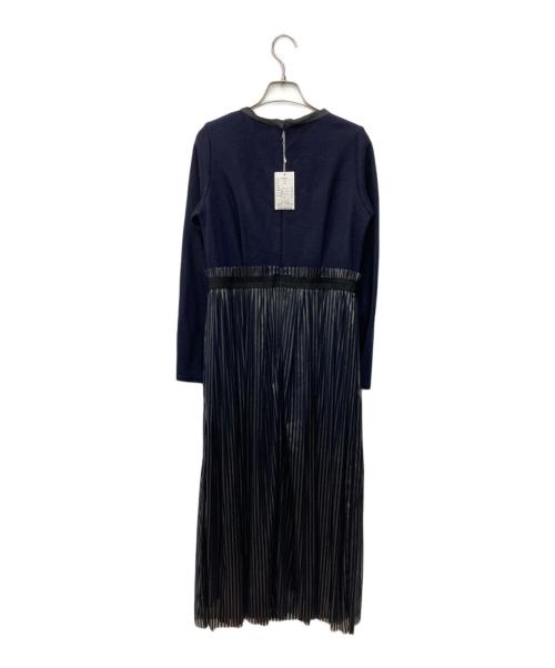 LANVIN en Bleu（ランバンオンブルー）LANVIN en Bleu (ランバンオンブルー) ドッキングワンピース ネイビー サイズ:38 未使用品の古着・服飾アイテム