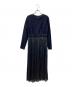 LANVIN en Bleu（ランバンオンブルー）の古着「ドッキングワンピース」｜ネイビー
