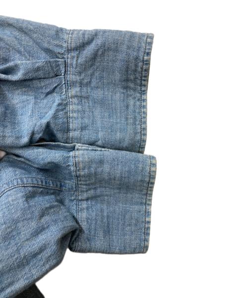 RRL（ダブルアールエル）RRL (ダブルアールエル) コンチョボタンウエスタンデニムシャツ ブルー サイズ:Ｌの古着・服飾アイテム